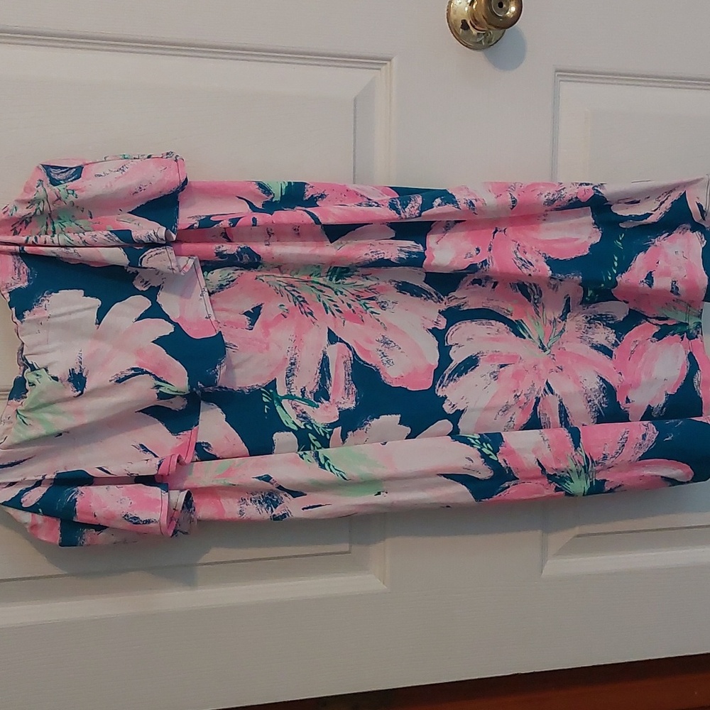 Lilly Pulitzer Pink and Blue Sun Dress